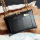 New Clone Michael Kors Cece Fashionable Black Leather Chain Shoulder Bag (8)_th.jpg